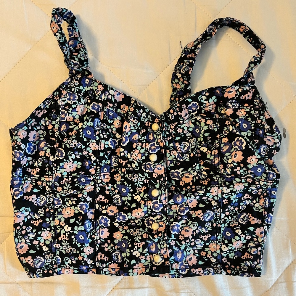 H&M Flower Crop Top (size 4)